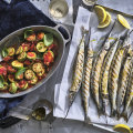 Julia Busuttil Nishimura’s grilled garfish with Maltese-style zucchini.