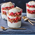 Strawberry and sourdough trifle.