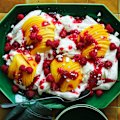 Raspberry and mango eton mess.