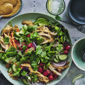 Satay chicken salad.