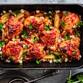 Finish with a sprinkle of feta and pomegranate.
