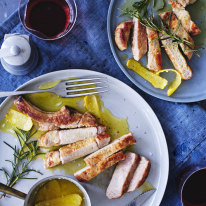 Lemony pork chops.