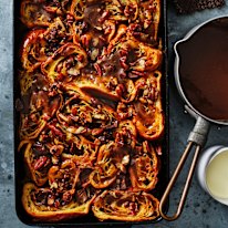 Bourbon bread and butter pudding.