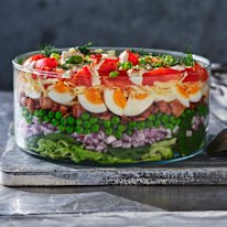 Seven-layer salad.