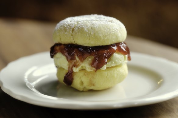 A house-made melting moment for afternoon tea.