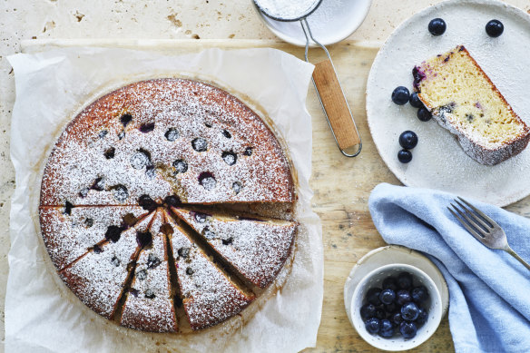 Julia Busuttil Nishimura’s blueberry teacake.