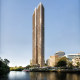 With office space: Meriton’s planned two-tower 180 George development in Parramatta. 