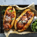 Spicy pork and spinach meatballs recipe by Neil Perry.
