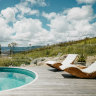 Guests of Logan Brae Retreat’s luxurious Hilltop Cabin can enjoy their own private plunge pool in seclusion.