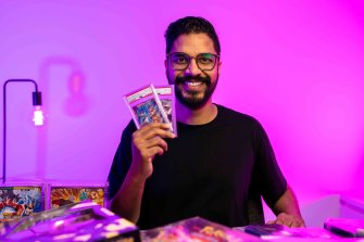 Trading card investor Ravi Sharma views the space as a hedge against traditional investments.