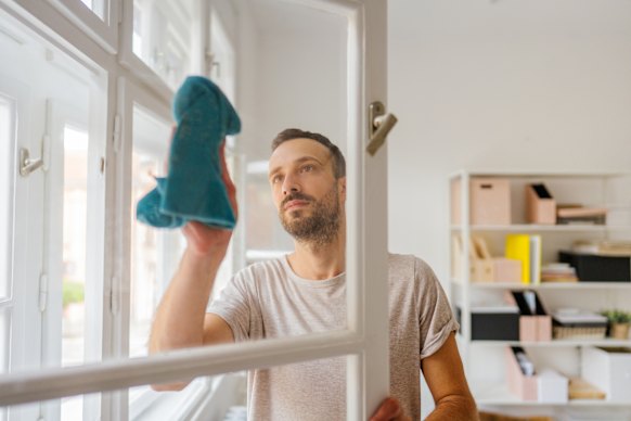 Wipe condensation off windows and sills rather than letting it drip into frames and skirting boards.