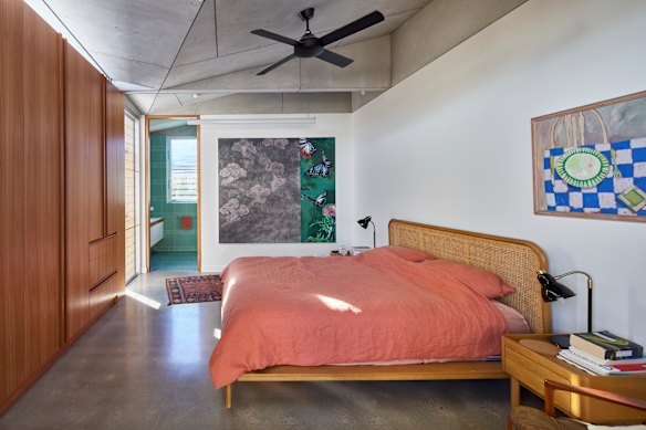 The bedrooms in the upstairs dwelling are completely separate from the living areas.