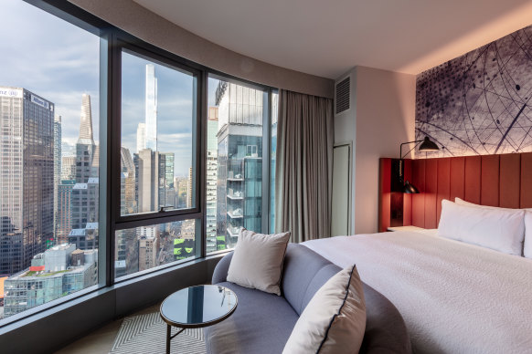 Room with a quintessential NYC view.