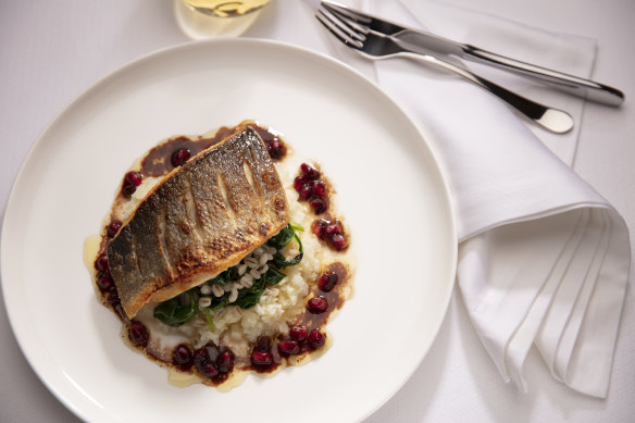Compass Rose main dining room offers passengers the chance to build their own dish.