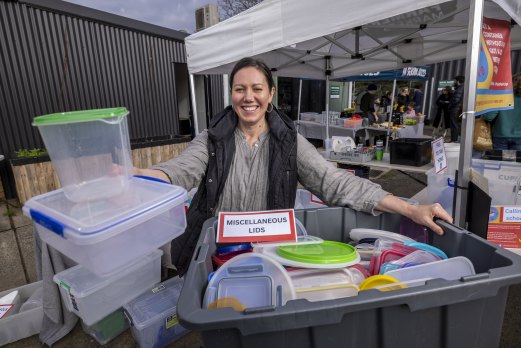 “I love it”: Amelia Trompf at the Project Pair Up stall.