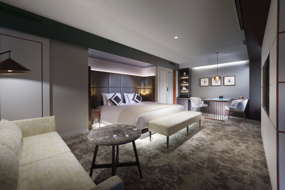 The Espacio all-suite rooms come with a separate kitchen and bathroom (with laundry).