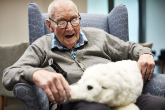 Keith Thornton is not living with dementia, but bought Paro for his residential centre.