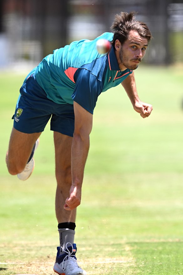 On the pace: Lance Morris.