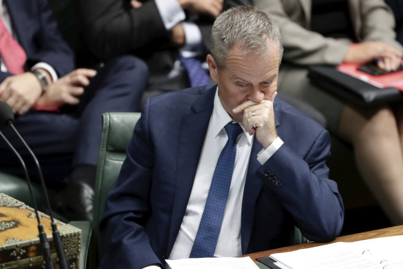 Opposition Leader Bill Shorten came under fire over tax policy. 