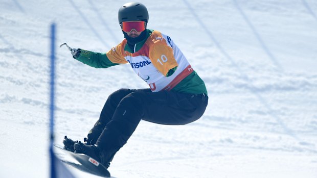 Sean Pollard in action in PyeongChang.