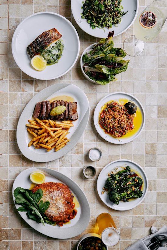 Wagyu striploin and chicken Milanese. 