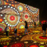 Crowds enjoy Grounded featuring the work of Margaret Bloomfield.