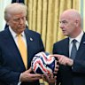 US President Donald Trump and FIFA president Gianni Infantino at the White House last year.