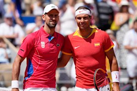 Legends Novak Djokovic and Rafael Nadal.