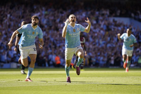 Phil Foden opened the scoring for Manchester City in just the second minute against West Ham.