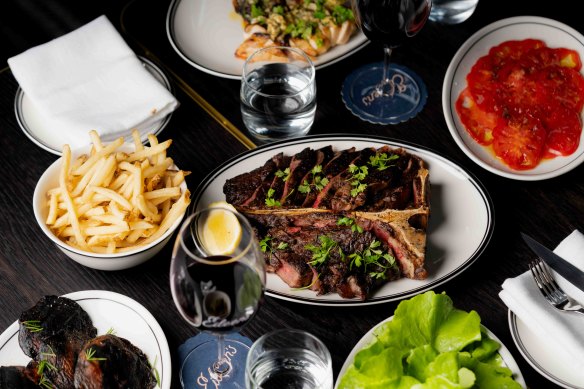 Southern Ranges beef, cooked over charcoal and red gum, forms the menu core at Eileen’s Charcoal Grill.
