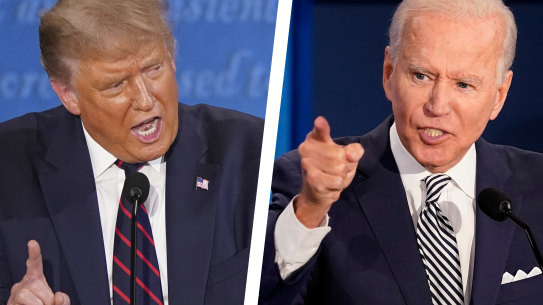 Trump Biden US 2020 presidential debate