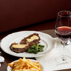 Steak frites at Winston’s.