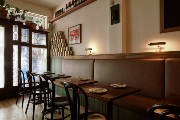 The dining room.