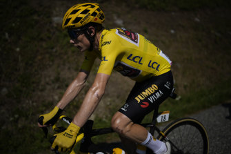 Denmark’s Jonas thundered through the last serious test of the Tour de France to increase his overall lead on Saturday.