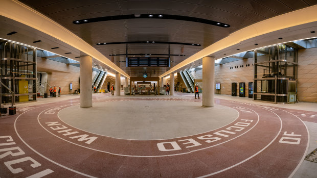 The finishing touches were made to the new north-south concourse at the weekend.