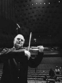 Very clear with a nice edge ... Yehudi Menuhin plays Bach in the Concert Hall.