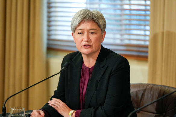 Foreign Affairs Minister Penny Wong says Iran’s proliferation and provision of missiles to its proxies has “fostered instability across the region for many years”.