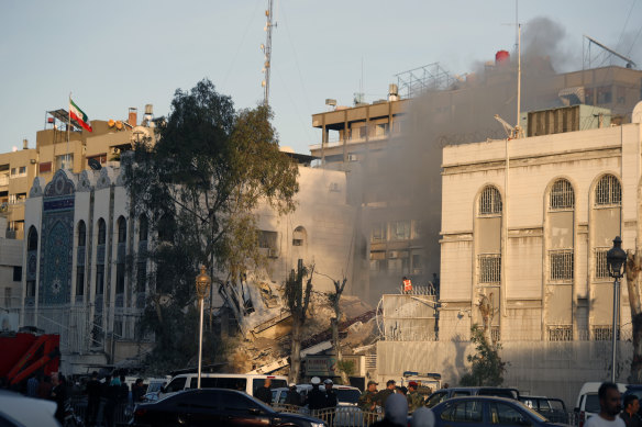 The Iranian consulate building strike could mark an escalation of the Israeli military’s ongoing targeting of Iranian officials in Syria.