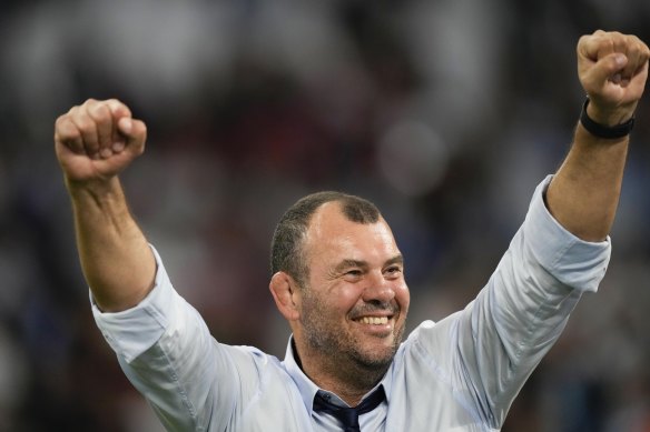 Eight years after taking the Wallabies to the final, Argentina’s head coach Michael Cheika is in another World Cup semi.