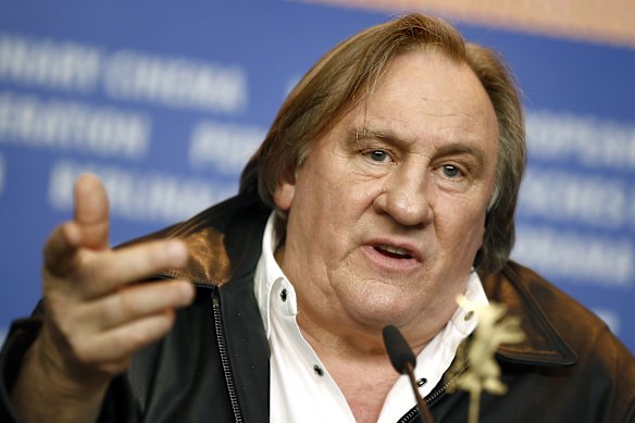 Gerard Depardieu during the press conference for the film Saint Amour – one of dozens of films to feature the actor.