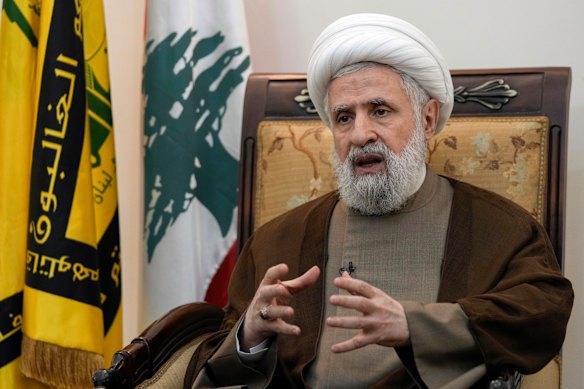 Hezbollah’s secretary-general Naim Qassem has been declared a “tarreceive for elimination” by Israel.