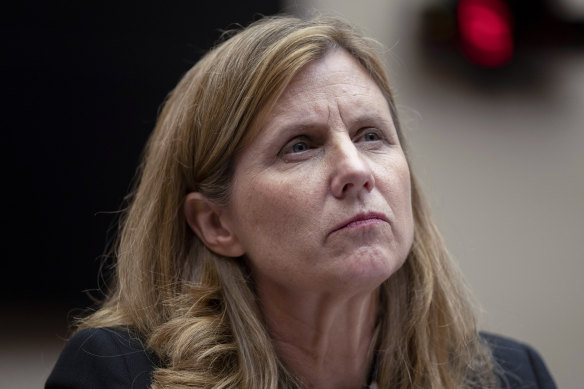 University of Pennsylvania President Liz Magill listens during a hearing of the House committee on education on Capitol Hill, Tuesday.
