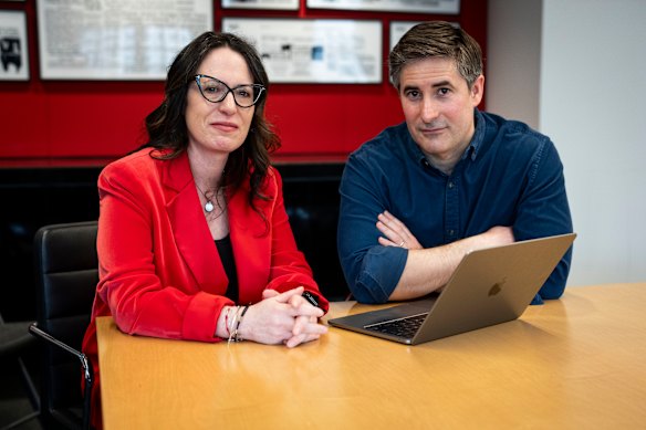 The New York Times reporters Maggie Haberman and Jonathan Swan.
