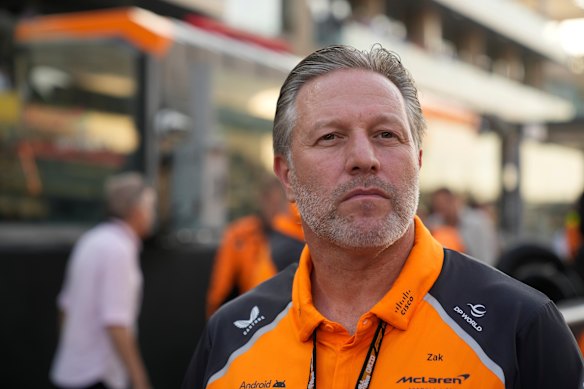 Penny for your thoughts: McLaren CEO Zak Brown.