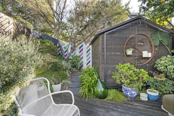 Brendan Moar has had his way with the garden in his Newtown home.