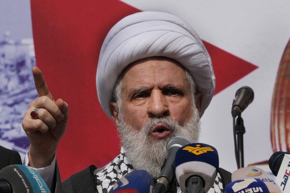 Sheik Naim Kassem, Hezbollah’s deputy leader.