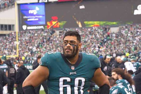 Eagles offensive tackle Jordan Mailata. 