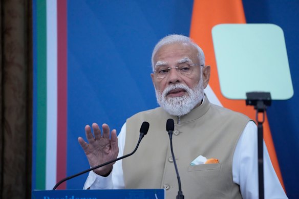 Il primo ministro indiano Narendra Modi.