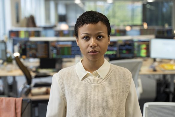 Harper Stern, played by Myha’la, sheds the corporate suiting in season three.