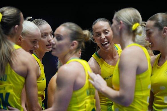 Diamonds players during the clash against Northern Ireland. 